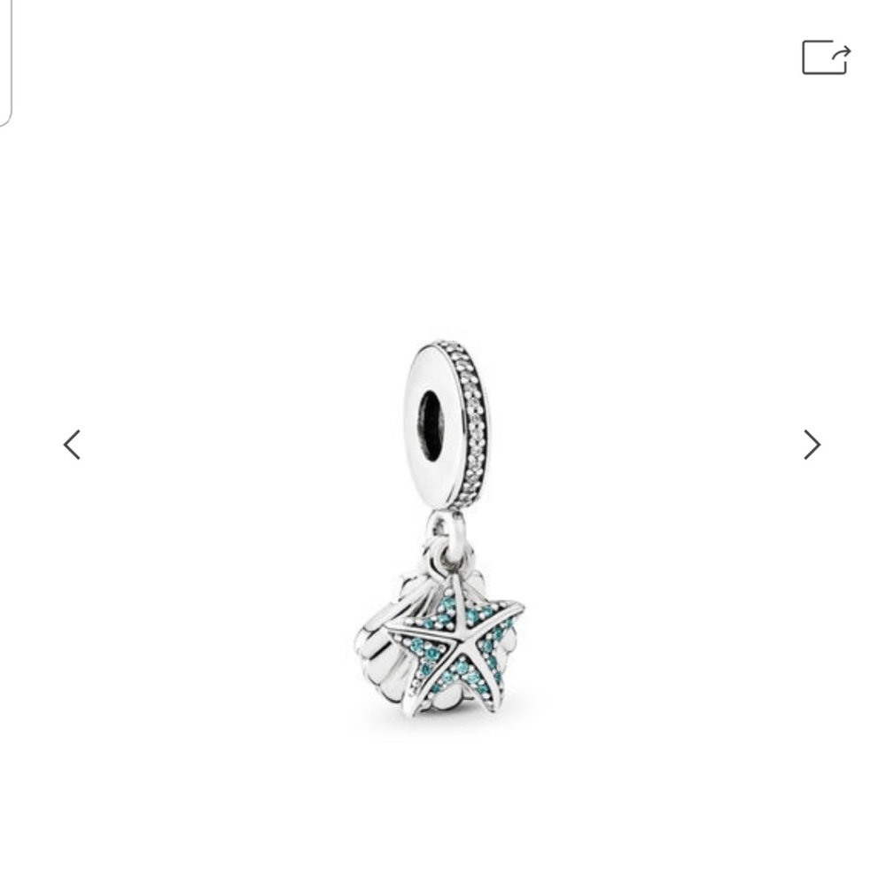 Pandora TROPICAL STARFISH & SEA SHELL DANGLE CHARM